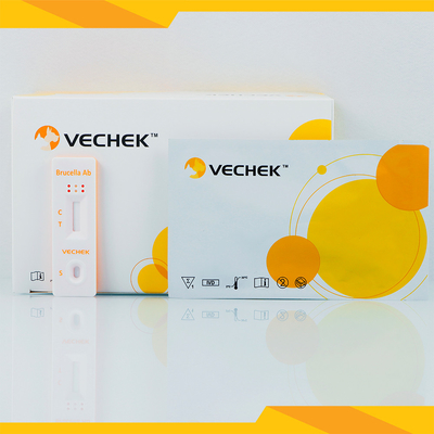 الأبقار والأغنام Brucella Antibody Rapid Test كاسيت الدم الكامل / المصل / البلازما