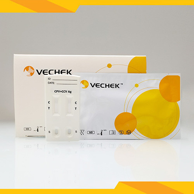 طقم اختبار CPV CCV للكلاب البيطرية والبراز القيء 10 حجم المجموعة