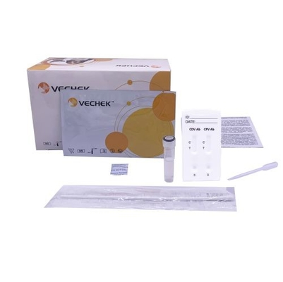 CDV CPV Ab شريط الاختبار السريع للجسم المضاد للكشف شبه الكمي